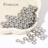 6MM Smooth Flat Round Beads 18K Gold Plated Bracelet Spacer For Bracelet Necklace,DIY Jewelry Making Findings