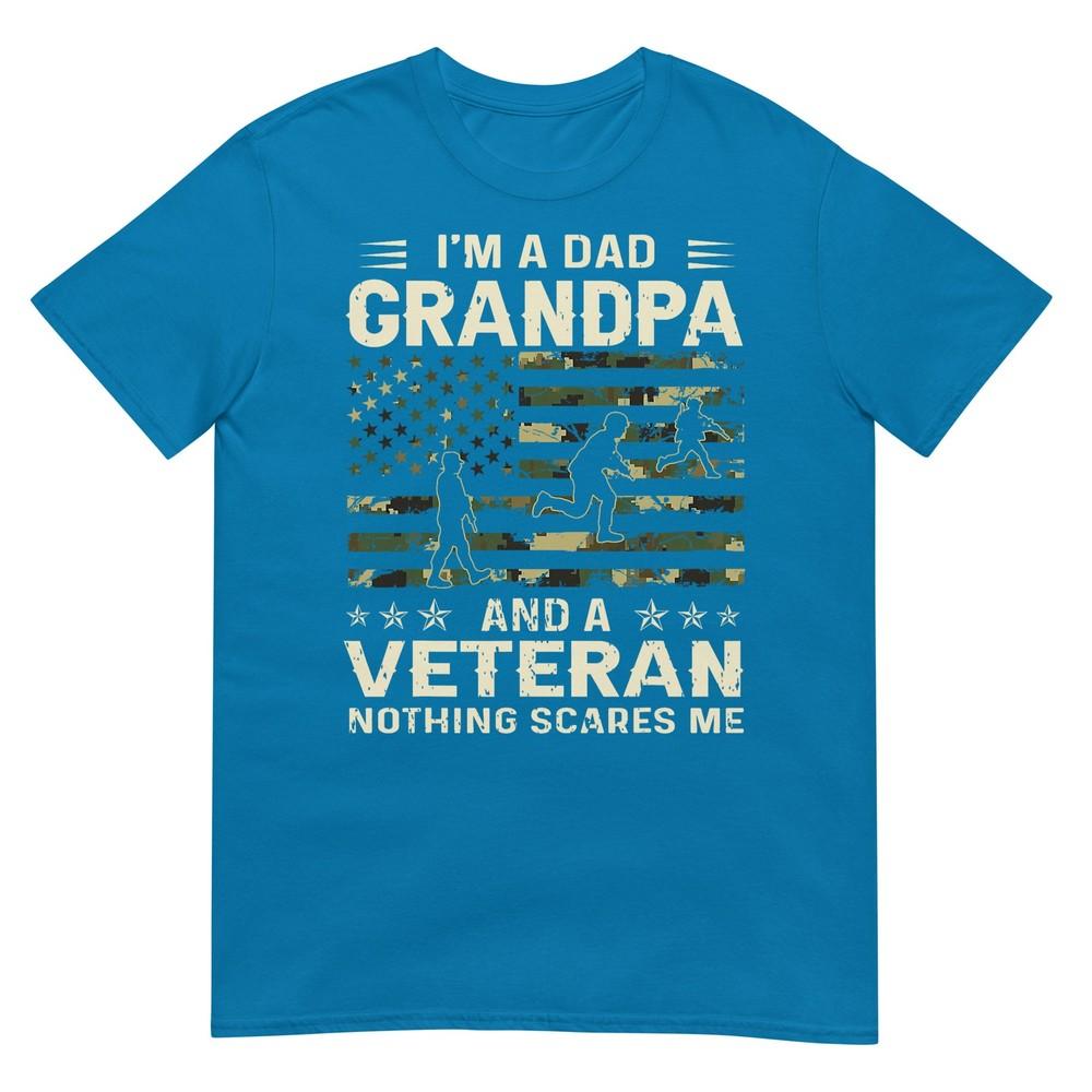 Im A Dad Grandpa And Veteran Fathers Day American Flag TShirt
