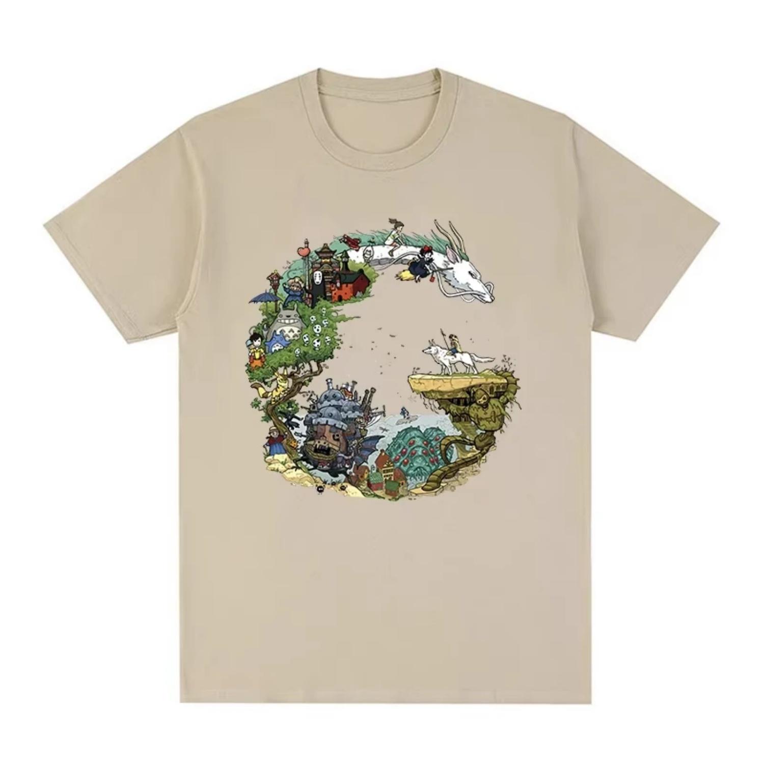 

Oversize Cotton Anime Dragon T Shirt Manga T Shirts T-Shirts Retro Casual Short Sleeve Tshirt Men Women Clothes S