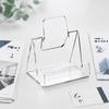 Acrylic Brochure Display Stand Stable Triangular Support Countertop OpenFrame