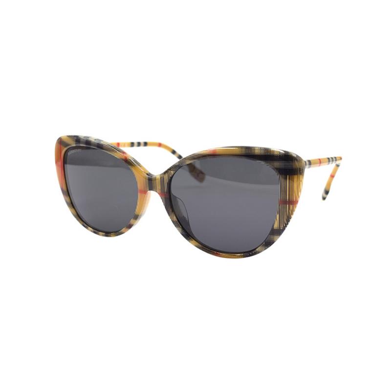 

BURBERRY B. CHECK Plaid Series Cat s Eye Holiday Travel Sunglasses 4407F Women s Plaid 54