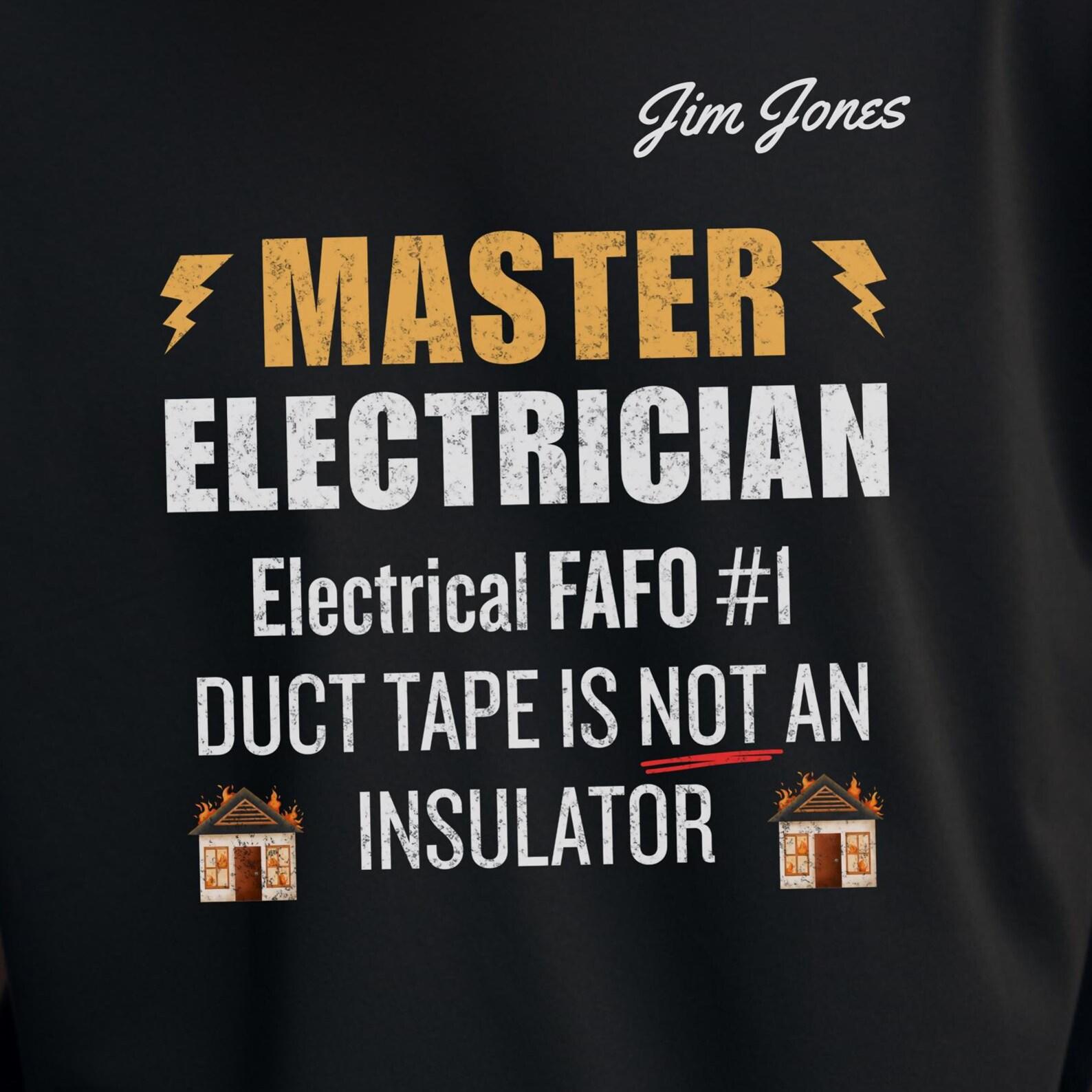 Sarcastic Electrician Warning Tee: Funny Unisex Cotton Shirt 3XL
