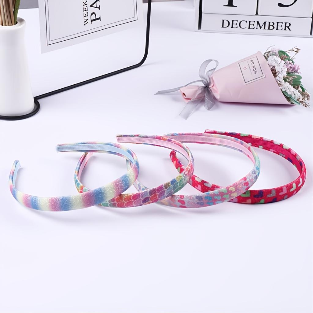 Colorful Sequin Mermaid Hairband - Festive Rainbow Design, Perfect for Parties & Special Occasions, Durable Plastic