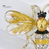 Broșă cu albină, strălucitoare, rezistentă la rugină, rezistentă la coroziune, broșă mare pentru insecte, accesorii pentru haine de rochie la modă