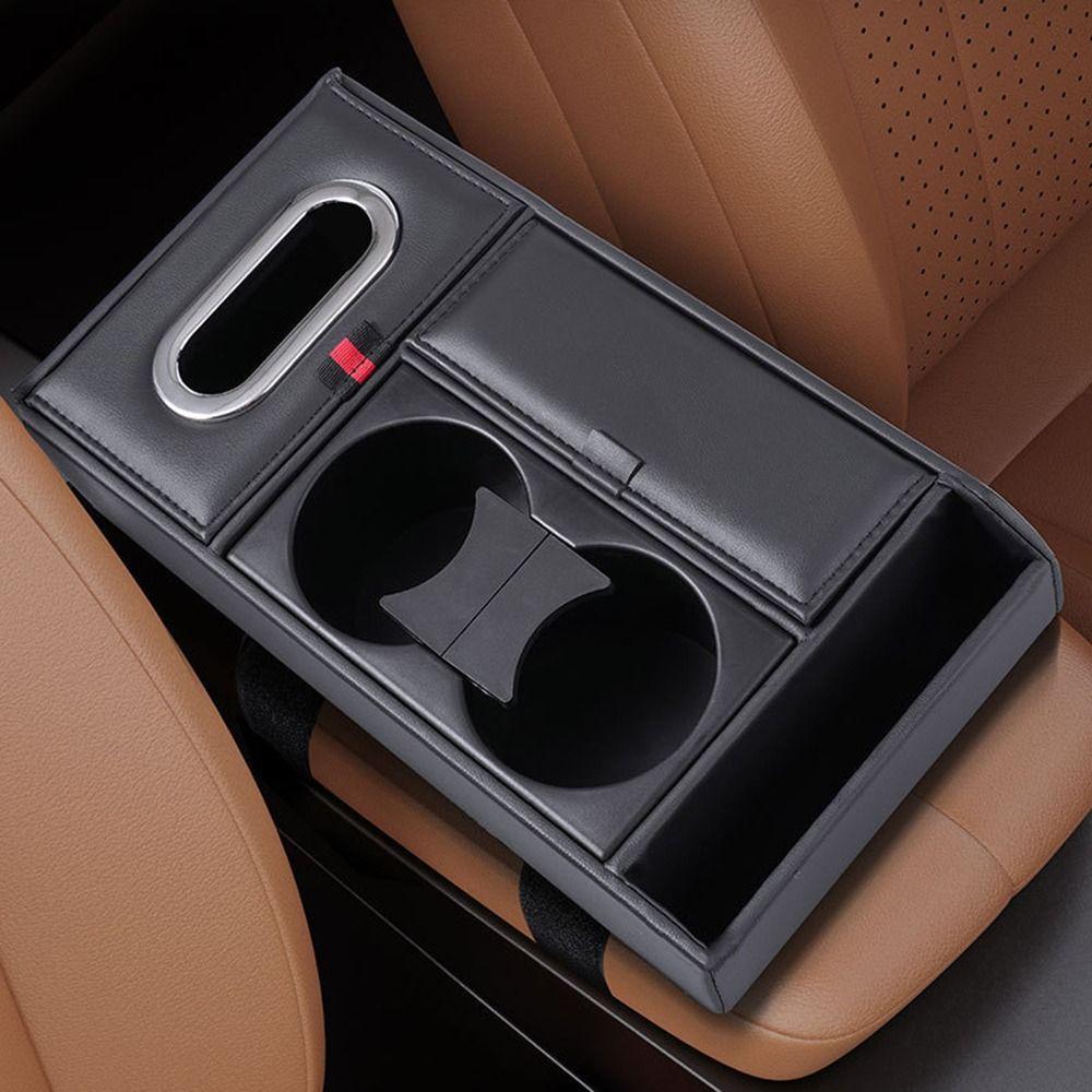 PU leather Armrest Heightening Pad Multifunctional Center Console Organizer Auto Accessory