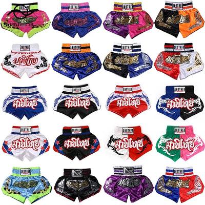 Muay Thai Shorts Top Qualität Kampf Kickboxen MMA Hosen Männer Frauen Kind Stickerei Kampfsport Boxen Trainingsausrüstung