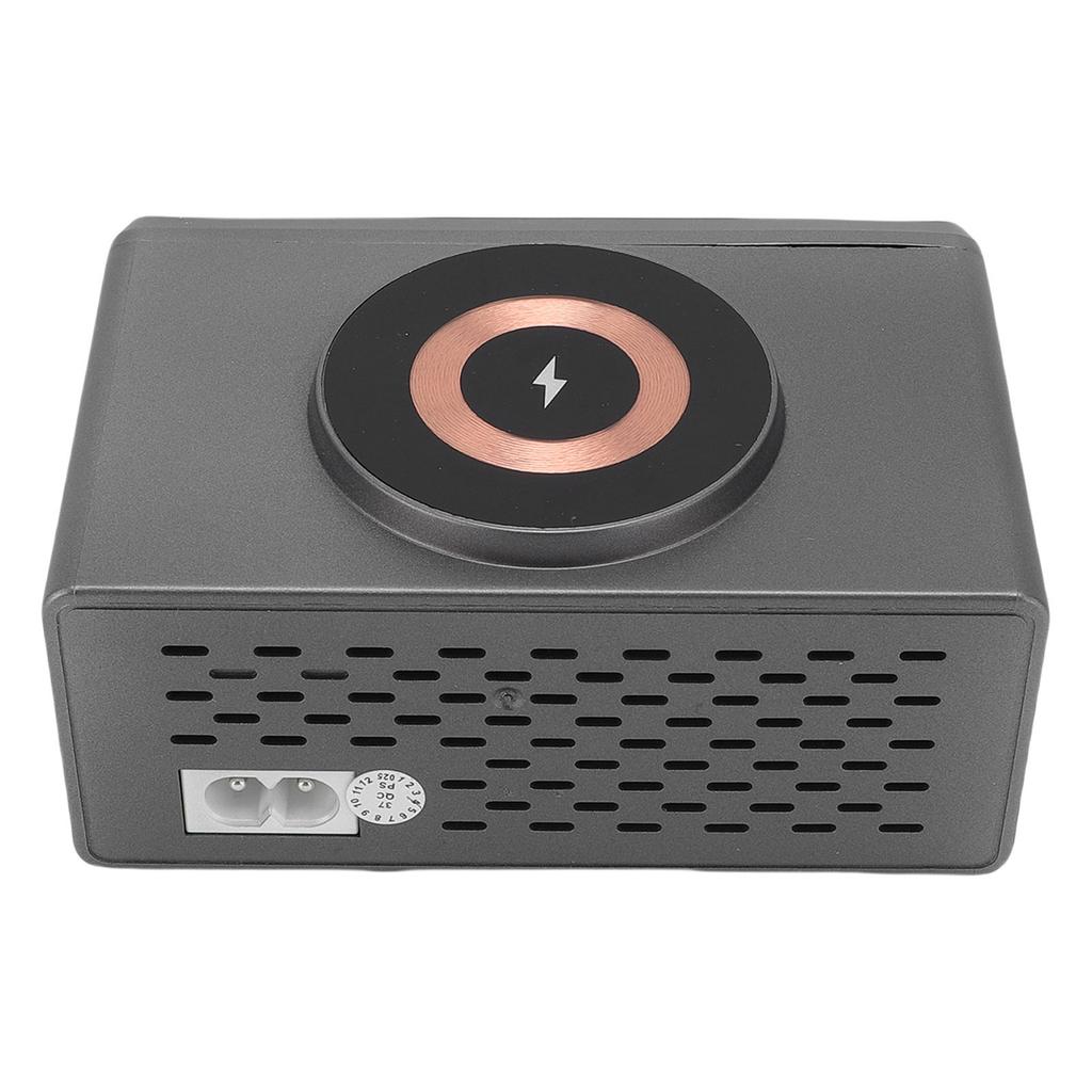 Desktop Charger LCD Color Screen PD Multi Port Charging Station with 15W Magnetic Wireless Charging
