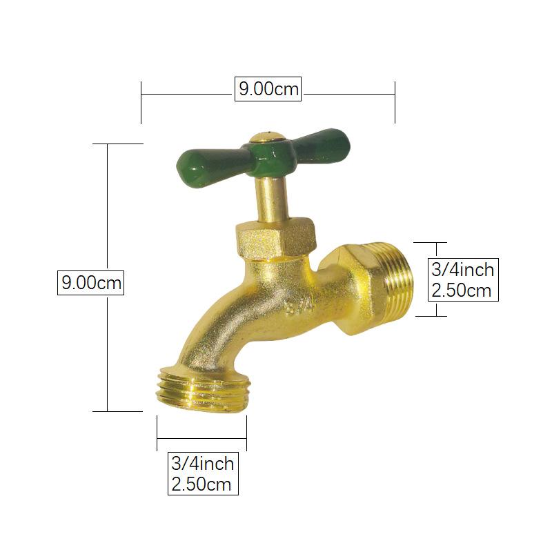 New Faucet Extenders Outdoor Antifreeze Garden Zinc Alloy Villa Watering Cold Faucet Single Outlet Spout Horticultural Spout