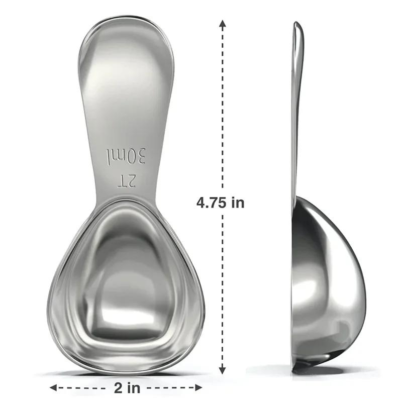 Cucchiai dosatori e cucchiai da caffè in acciaio inossidabile Endurance, cucchiai ergonomici esatti - 1 cucchiaio o 2 cucchiai