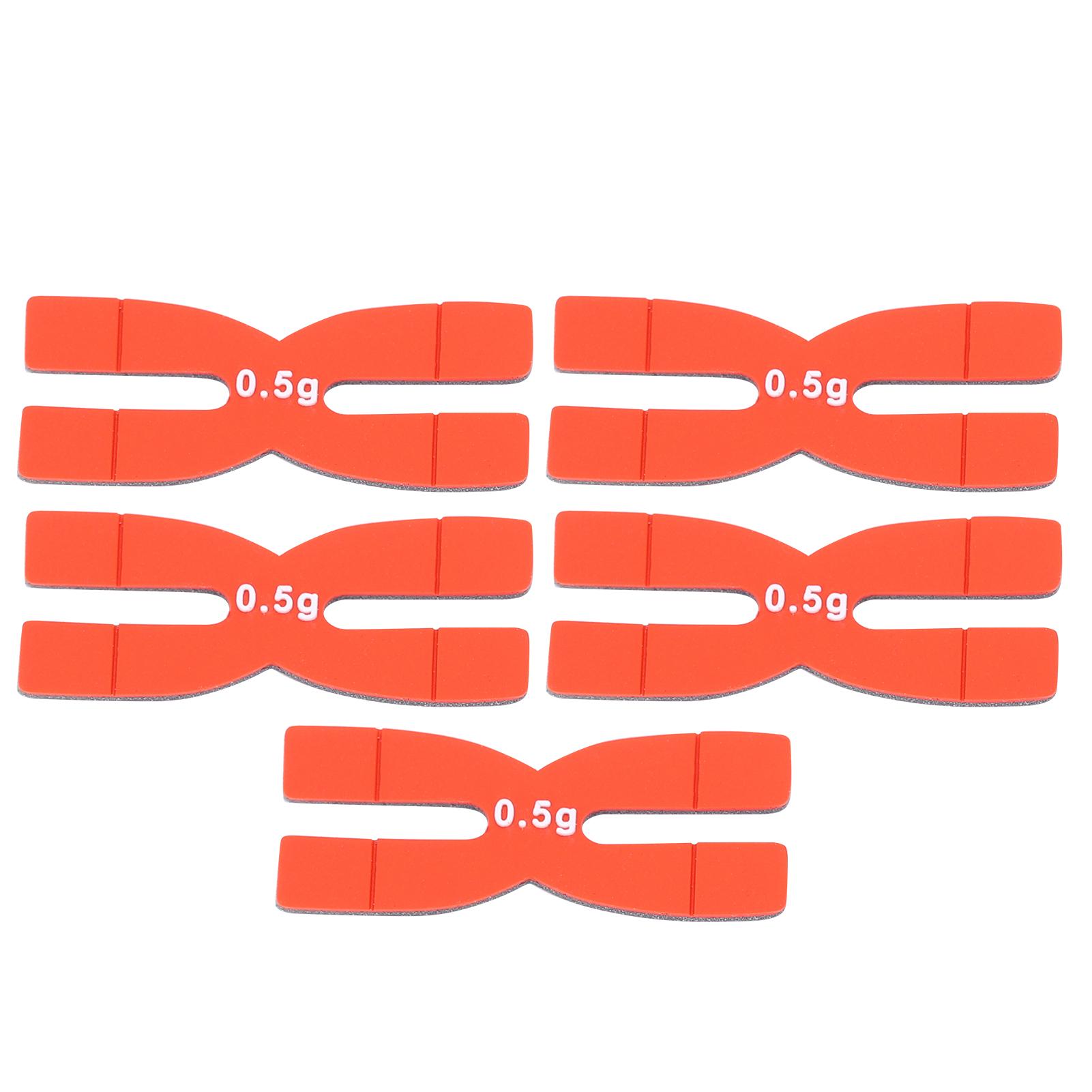 5pcs 0.5g Tennis Badminton Racket Weight Balance Strips Silicone Weighted Tapes Bar