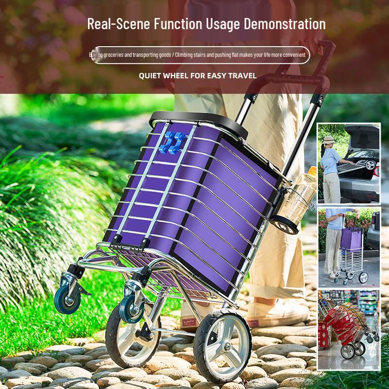 Heavy-Duty Foldable Shopping Cart