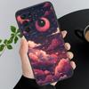 Scenery Anime Art Night Sky Stars Moon Phone Case For Samsung S25 S24 S23 S22 S21 S20 Ultra S20 S22 S21 S23 S20 FE S24 Plus