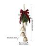 Creative Christmas Bell Pendant Crisp Sound Metal Door Hanging Bell Portable Bowknot Christmas Decoration Bells Entrance Porch
