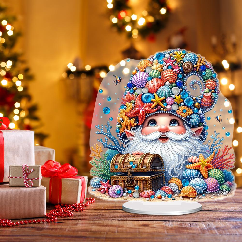 Acrylic Special Shaped Cartoon Goblin Table Top Diamond Painting Ornament Kits Diamond Painting Desktop Decorations for Bedroom