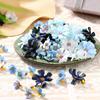 50Pcs Mix Artificial Flowers Silk Fake Flower for Home Decor Wedding Decoration DIY Party Supplies Wreath Craft Gift Accessories