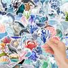 100 PVC Marine Life Graffiti Stickers for DIY Phone Cases and Notebooks
