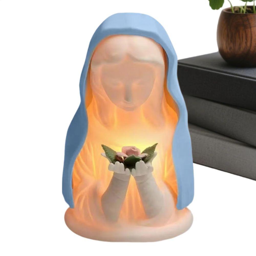 Stecker-in Jungfrau Maria Nachtlicht Figur Handwerk Katholisches Nachtlicht Weihnachtsdekorationen