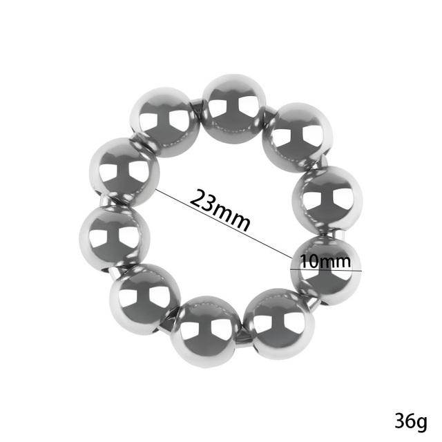 Stainless Steel Small Large Metal Penis Lock Cock Ring Set Delay Ejaculation Ball Erection Cock Ring Slave Male Sex Toy Man