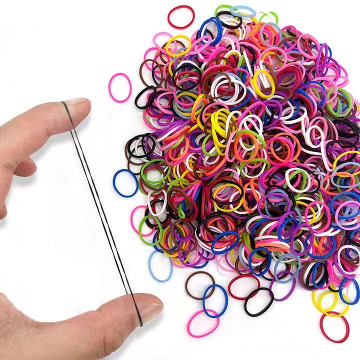 Colorful Rubber Bands Industrial Disposable High Temperature Resistant High Elasticity Children s Handmade Braided Bracelet Hair