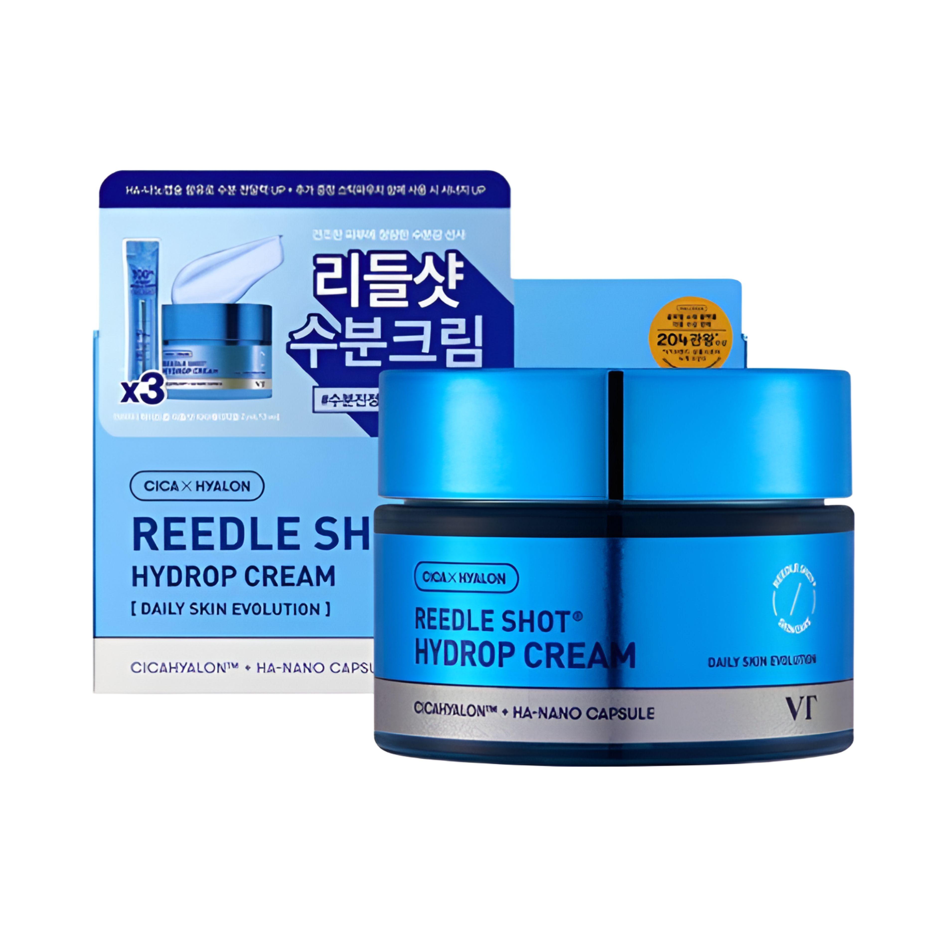 VT Reedle Shot Hydrop Cream Intensive Hydrating Moisture Skincare Set
