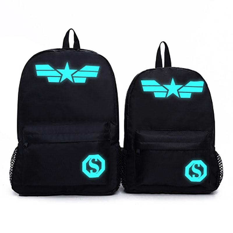 Hochwertiger Nachtleuchtender Rucksack Modische Schultasche Mit Zeitlosem Design Für Teenager