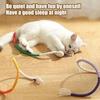Cat Chew Rope Toy Cotton Rope Kitten Teething Toy with Catnip Interactive Cat Teaser for Indoor Cats Kittens Dental Care And Stress Relief