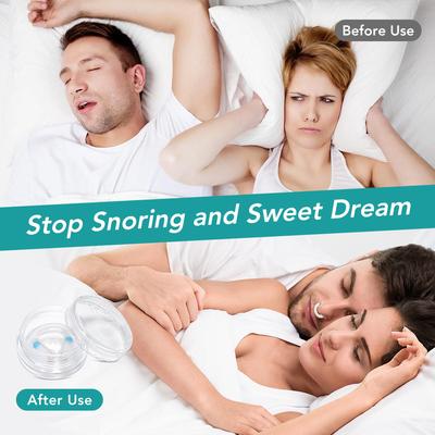 Anti-Snoring Nose Clips Easy Breathe Improve Sleeping Nasal Dilators Stop Snoring Sleep Aid with Plant Essential Oil Unisex