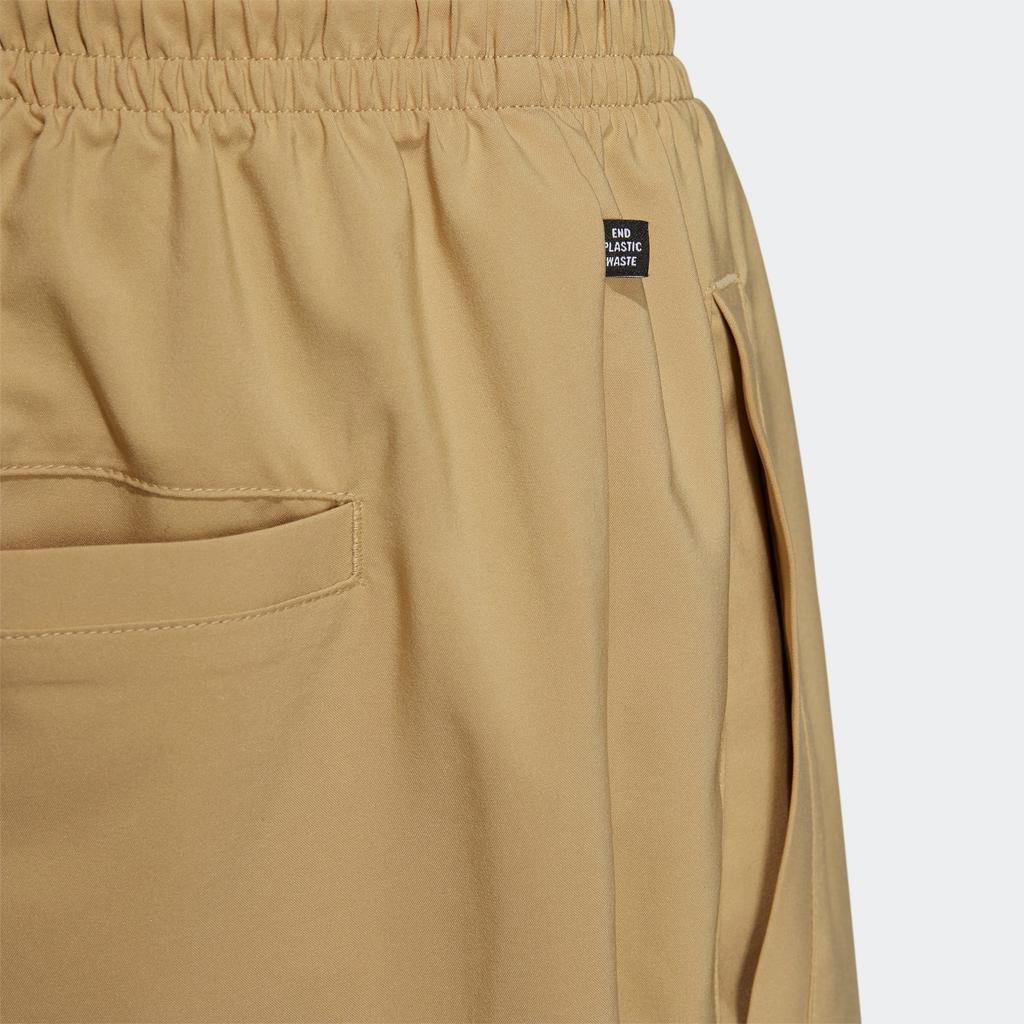Adidas Originals Trefoil Lw Woven Pants With Solid Color Logo Embroidery Men Bottoms Khaki HR3431