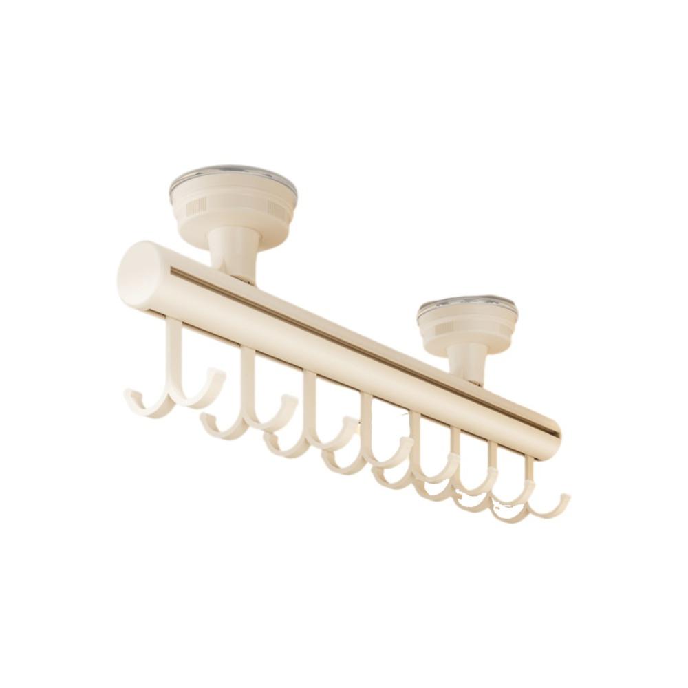 Space Saving Sliding Wardrobe Hooks Removable Moisture-proof Pull-Out Clothes Hanger Adjustable No-Drill Scarf Tie Rack Bedroom