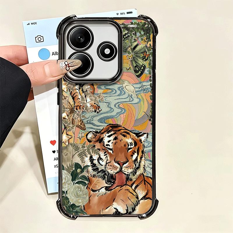 Superior Tiger Pattern Art Soft Phone Case For Xiaomi Poco X7 X8 Pro Max X6 X5 X3 F8 Ultra F7 M8 M7 M5S Redmi 15C 15A 15 14C 13C