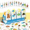 3D English Flashcards for Parent-Child Interaction - Educational Desktop Cards with Pictures and Text for Color Learning.