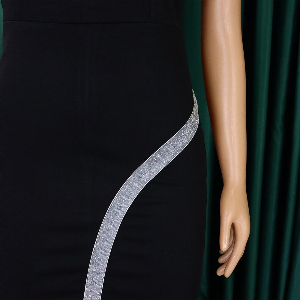 YYFS Women's Fashion Summer Spring Solid Color Print Short Sleeve O-Neck High Waist Casual Dresses