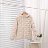 Autumn and winter new light and thin down jacket women's versatile light and warm comfortable casual warm hooded portable jacket