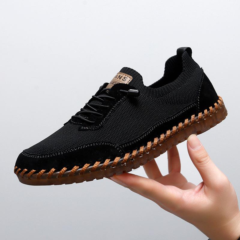 Men s Breathable Leather Shoes with Cow Tendon Sole - Summer 2025 44