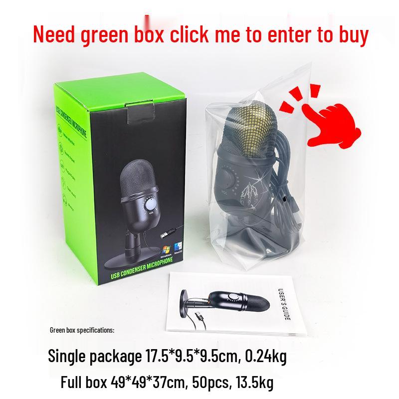 Enping USB Gaming Condenser Microphone with RGB Lights for Streaming & Karaoke