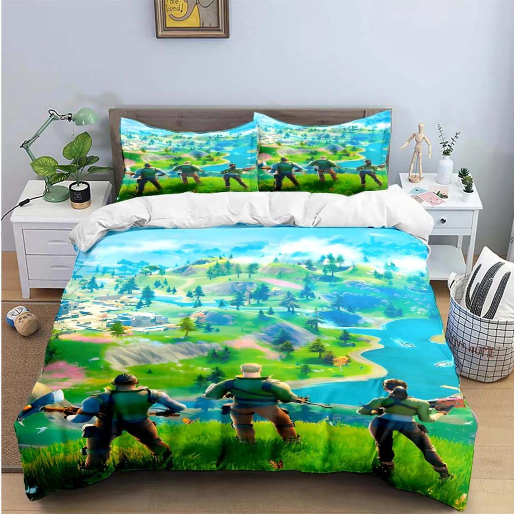 3D Fashion Game Cartoon Character Print Bedding Sets Bed Supplies Set Duvet Cover Bed Comforter Set Bedding Set Gift