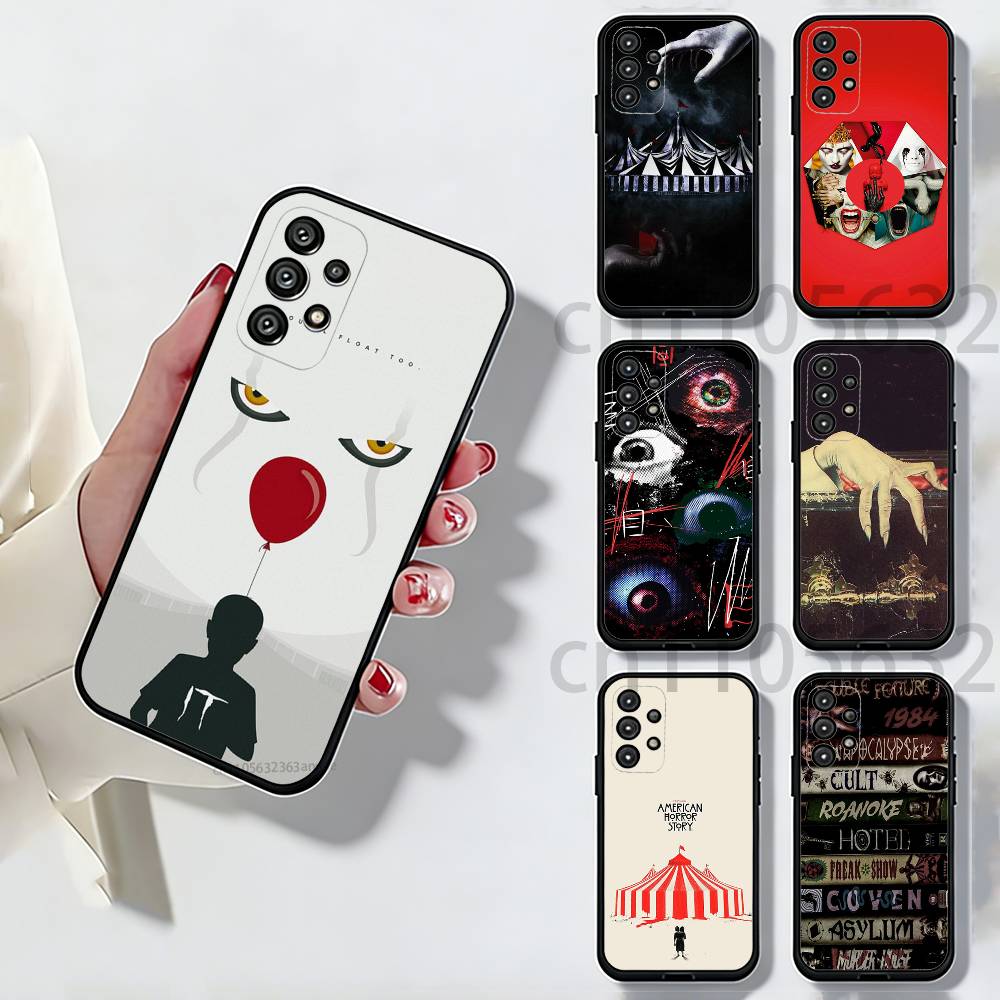 AHS American Horror Story Phone Case For Samsung Galaxy A13,21s,22,31,32,52,53,71,80,A91 Soft Black Shell