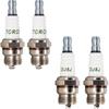 4PK TORCH DJ8J Spark Plug Replace for CHAMPION DJ8J DJ7J RDJ7J 847 850, for NGK BM6F, for MTD 753-06847 753-06193 794-00055A, OEM