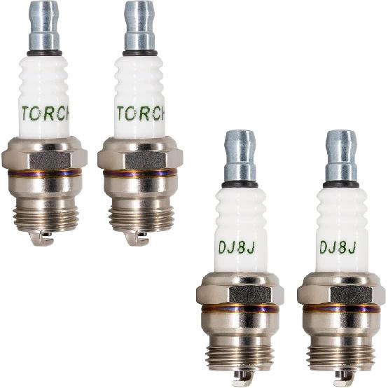 4 шт. Свечи зажигания TORCH DJ8J Замена для CHAMPION DJ8J DJ7J RDJ7J 847 850, для NGK BM6F, для MTD 753-06847 753-06193 794-00055A, OEM