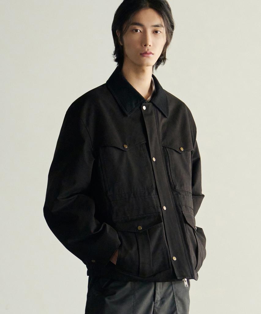 Rotember Spey Panel Hunting Blouson Jacket [Black]