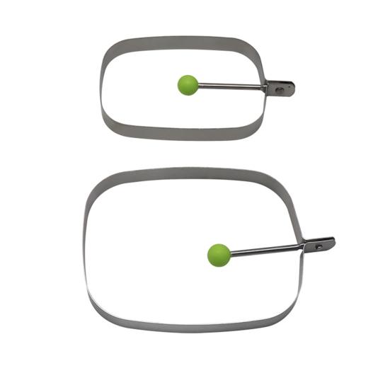 Eiervormer, eierring, spiegelei, eiervorm, voor de pan met siliconen