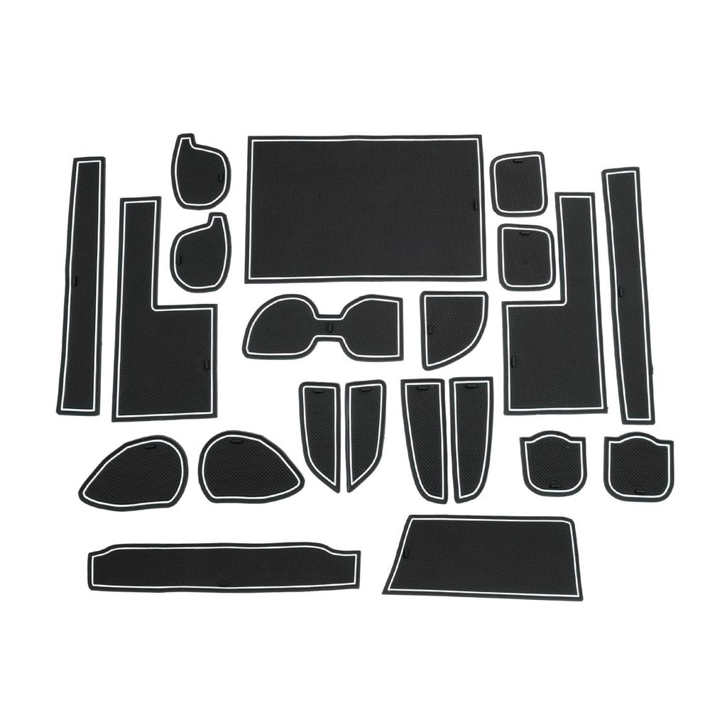 ruiya New Toyota Alphard 40 Series Vellfire 40 Series Exclusive Rubber Mat Interior Rubber Mat Door Pocket Mat Sheet Accessory Pocket Mat Scratch