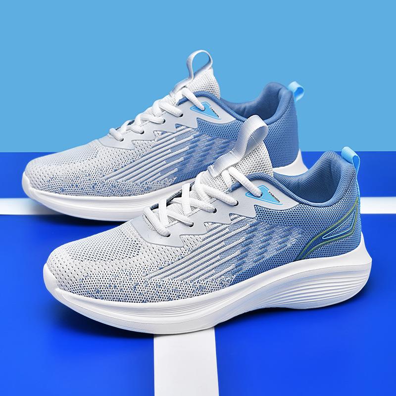Sneakers are comfortable and lightweight, summer new casual fly-woven mesh shoes, thin breathable running shoes 38