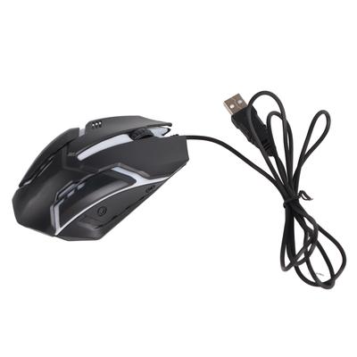 MS11 1600DPI Drátová podsvícená USB myš Ergonomická herní myš pro notebooky a kancelářské hráče