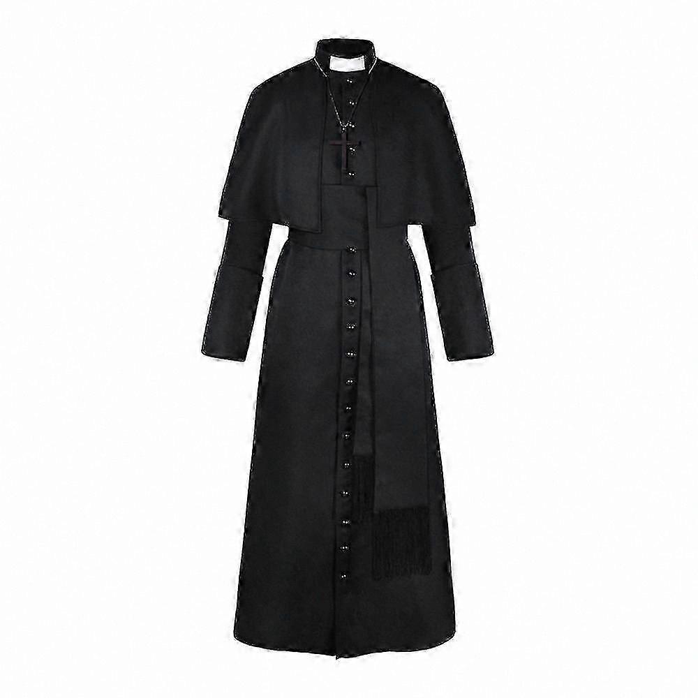 Costume da Sacerdote Medievale per Halloween Outfit Cosplay Retrò