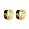 Exquisite Vintage European American Oil Drop Hollow Earrings Fashion Jewelry Accessory Popular Style