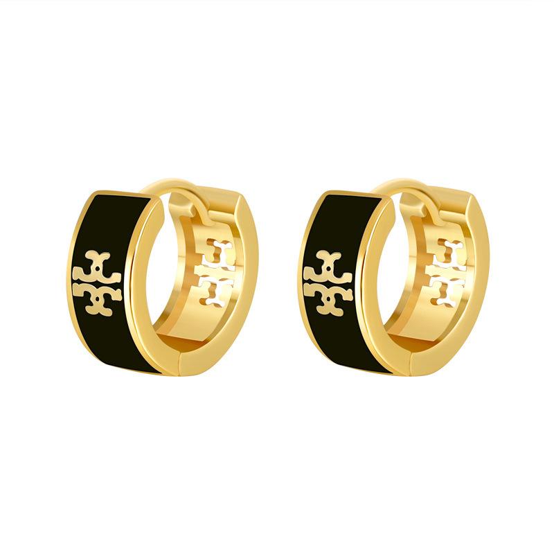 Exquisite Vintage European American Oil Drop Hollow Earrings Fashion Jewelry Accessory Popular Style