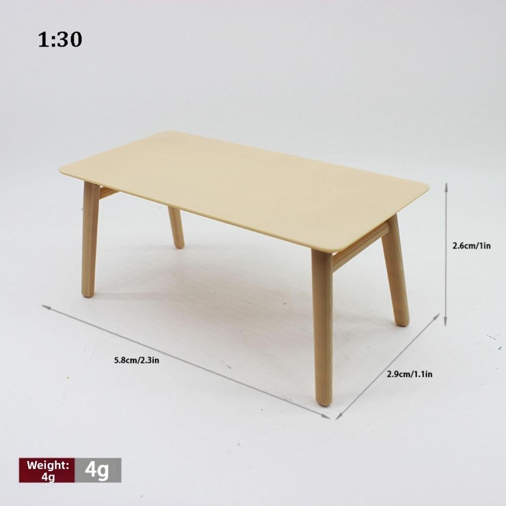 Multistyles Dollhouse Table PLA Dollhouse Decoration Scene New Miniature Furniture Set 1:30 Desk