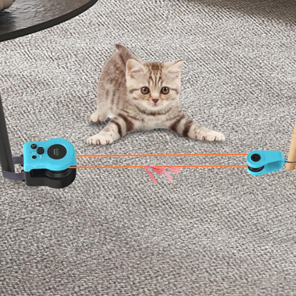 Interactive Cat Toys Cat Wheel Exerciser New Cat Treadmill for Indoor Adjustable Speed Simulated Interactive Hunting Cat Toy