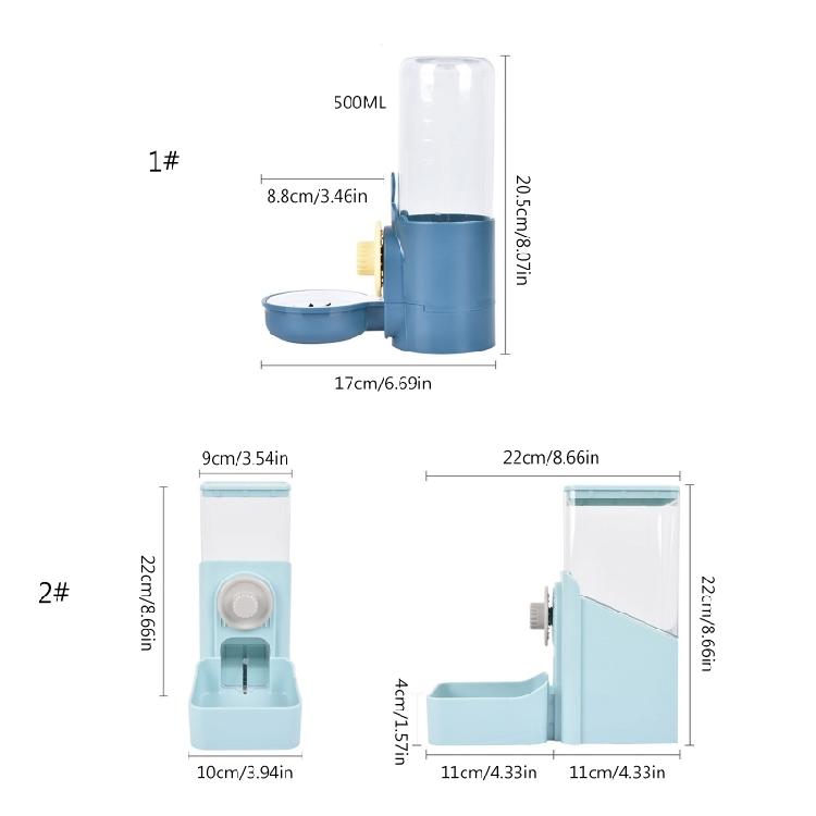 Hanging Automatic Feeder Rabbit Water Bottle Food Dispenser for Bunny Guinea Pig